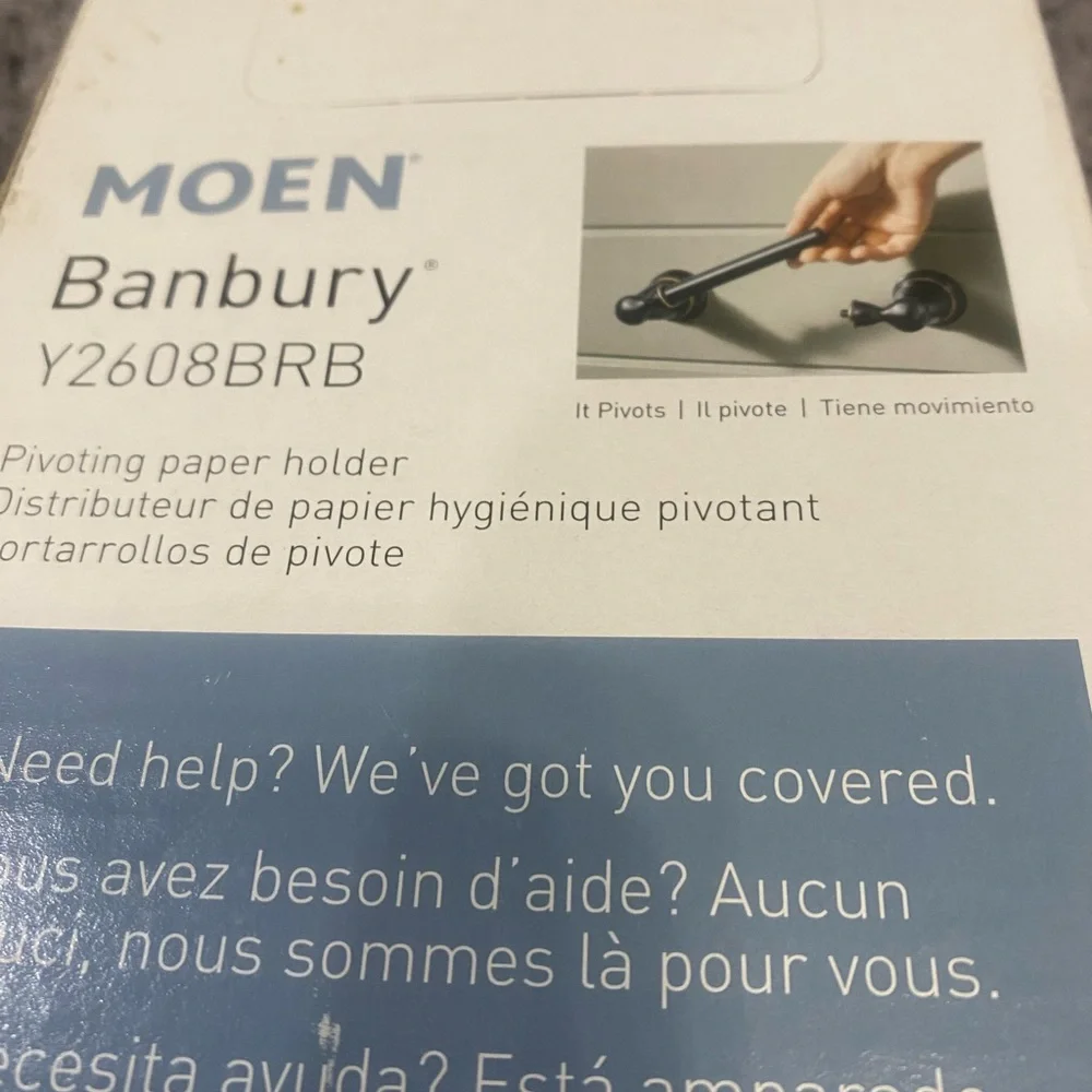 Moen Banbury Pivoting Paper Holder in Mediterranean Bronze